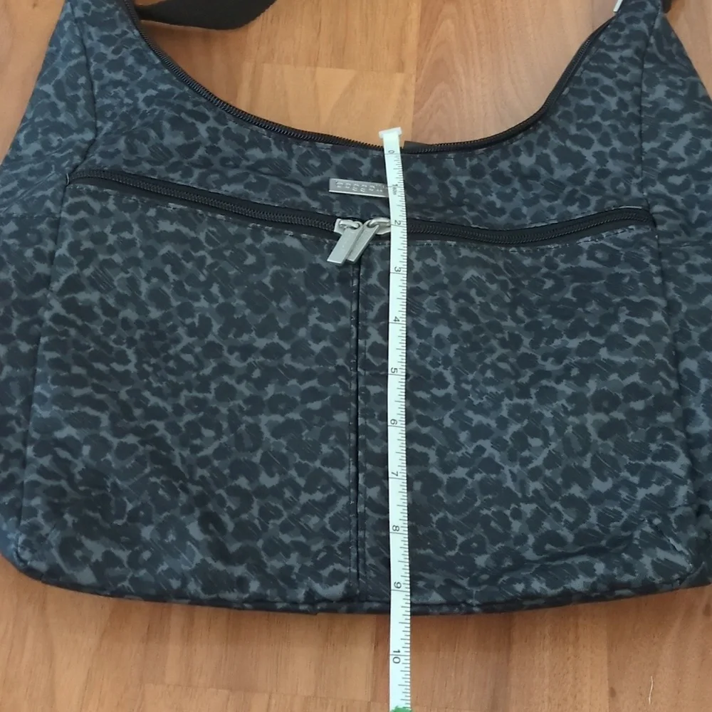 Baggallini Black Leopard Crossbody Bag - Picture 8 of 16